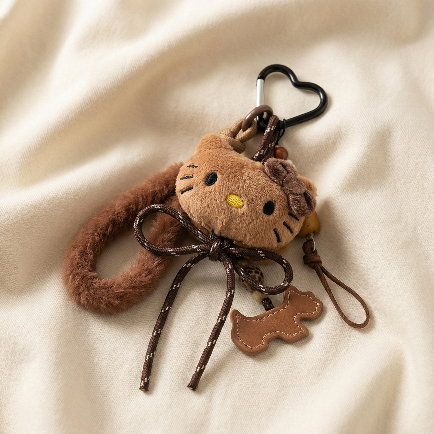 Brownie Kitty Plush Bag Charm