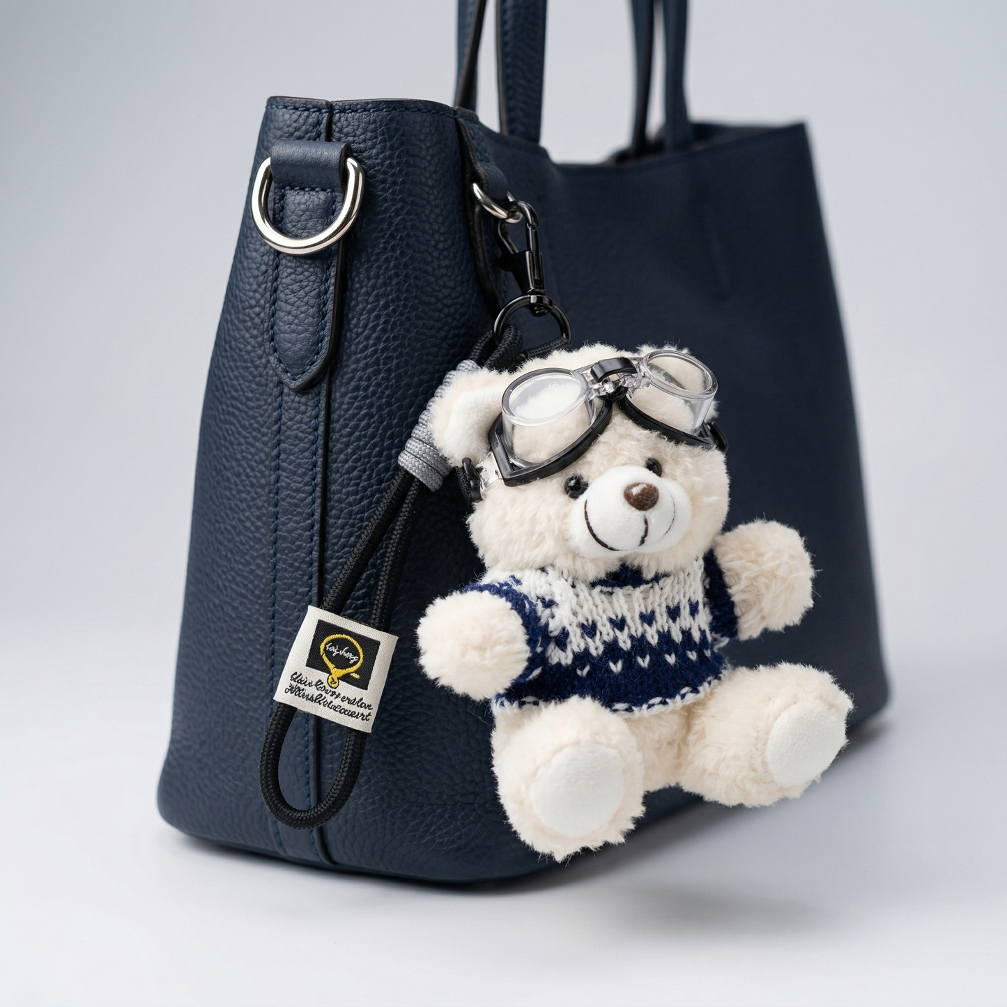 Vintage Pilot Bear Charm