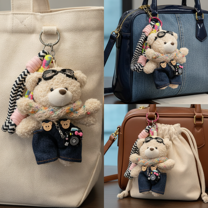 Bear On Board Bag Charm