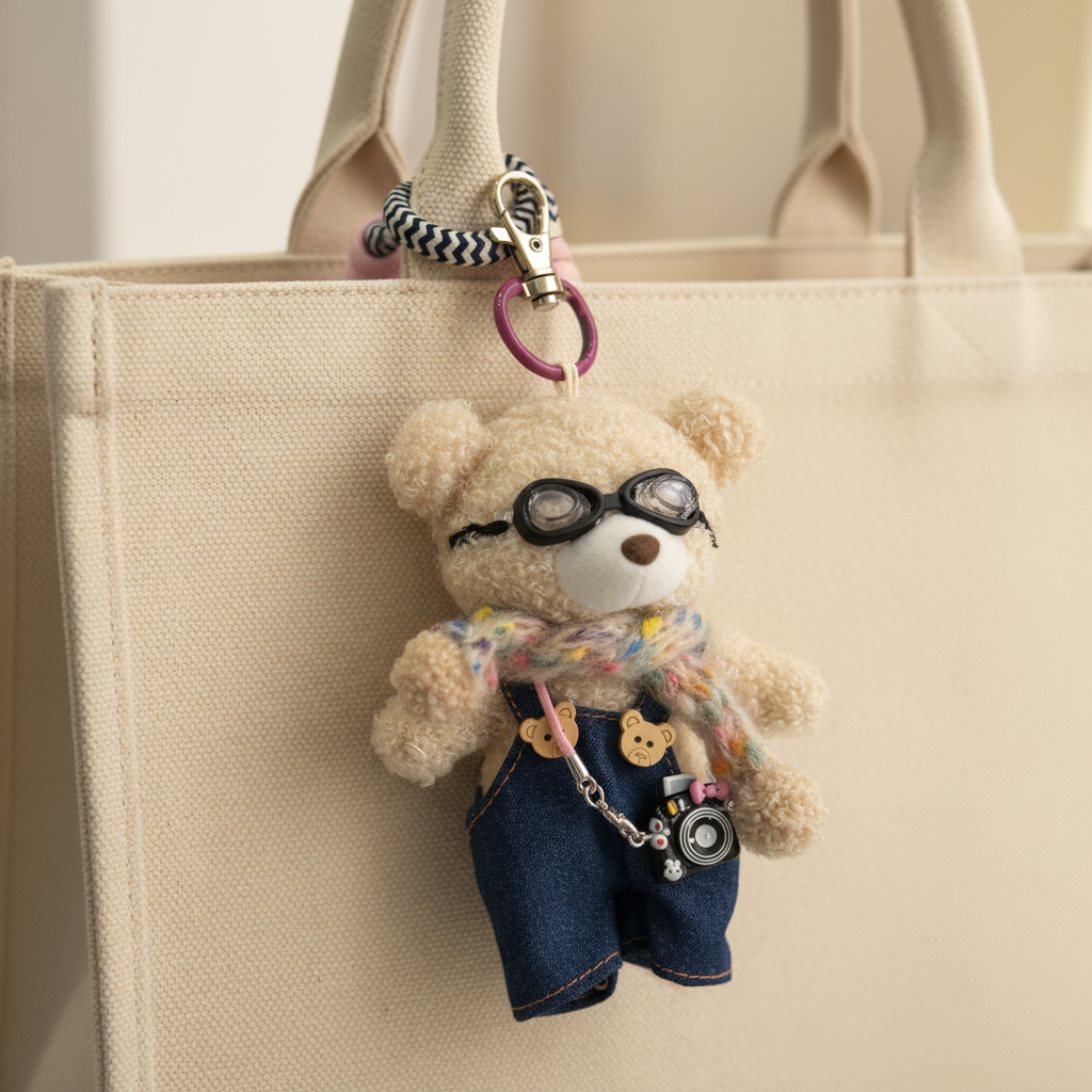Bear On Board Bag Charm