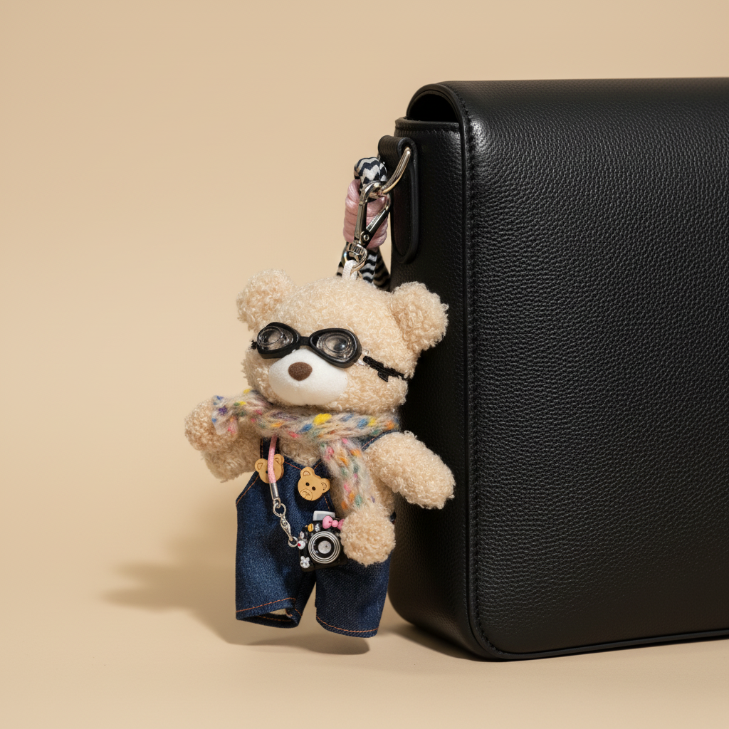 Bear On Board Bag Charm