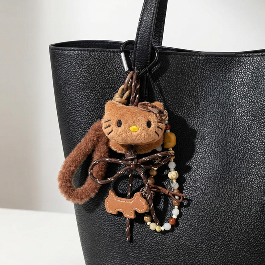 Brownie Kitty Plush Bag Charm