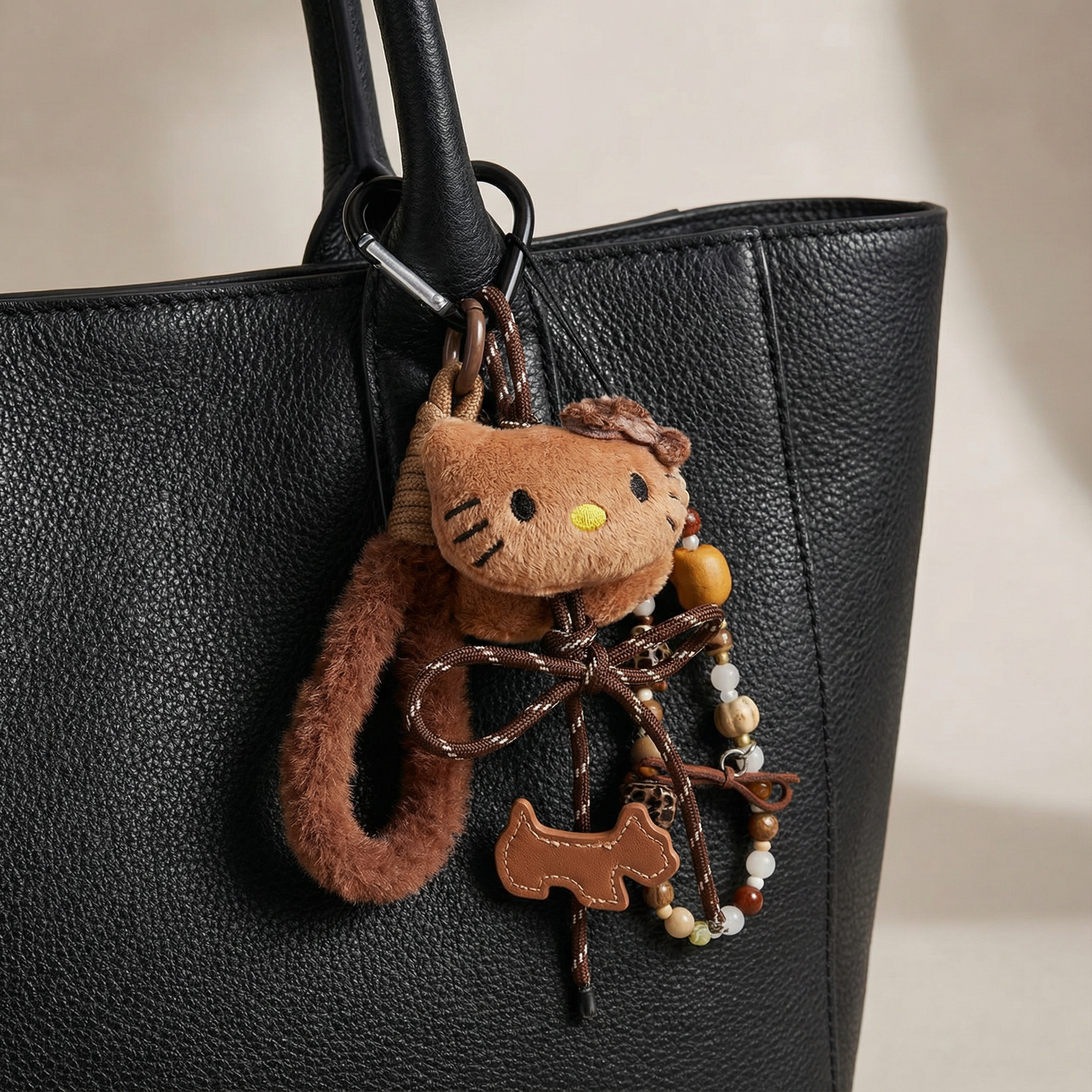 Brownie Kitty Plush Bag Charm