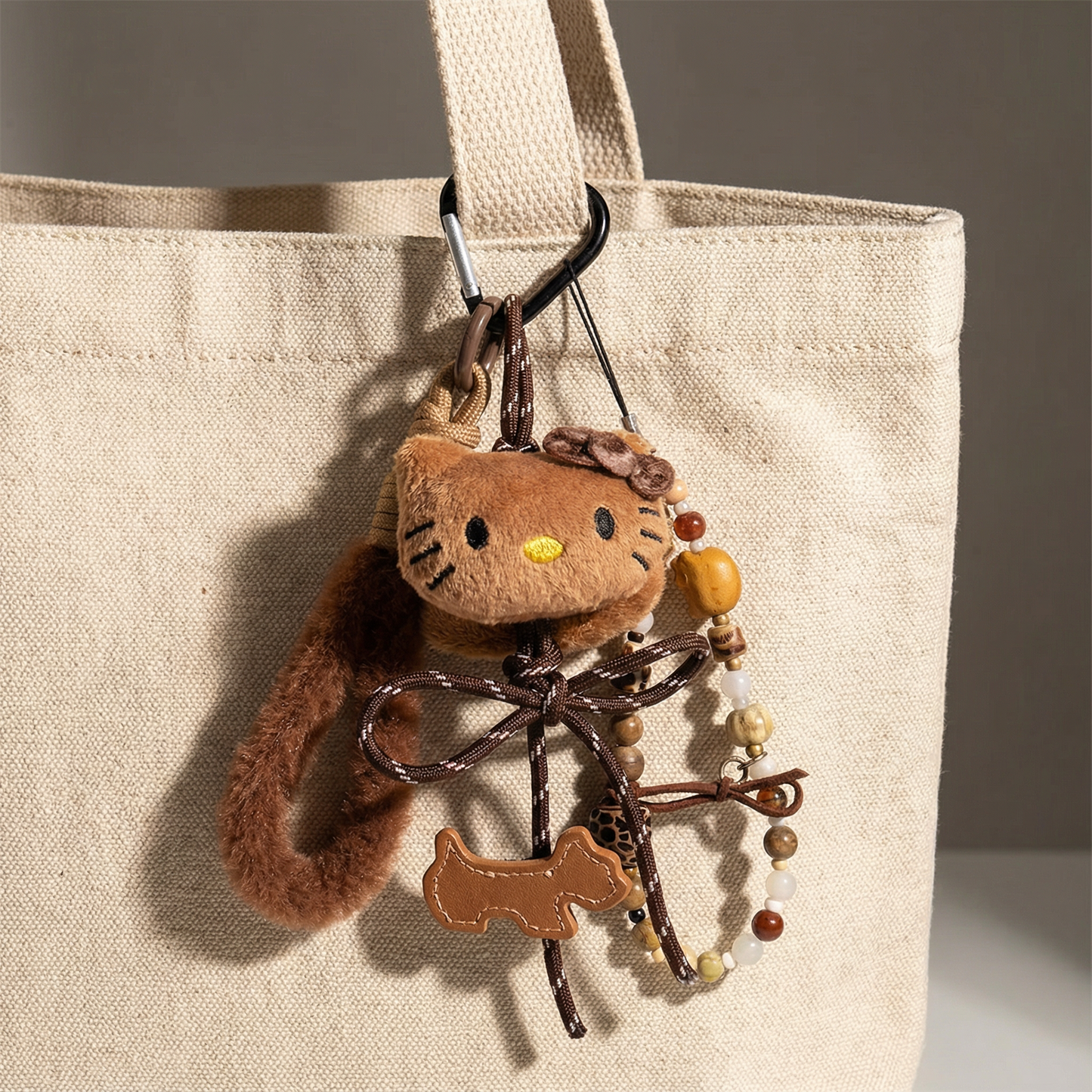 Brownie Kitty Plush Bag Charm