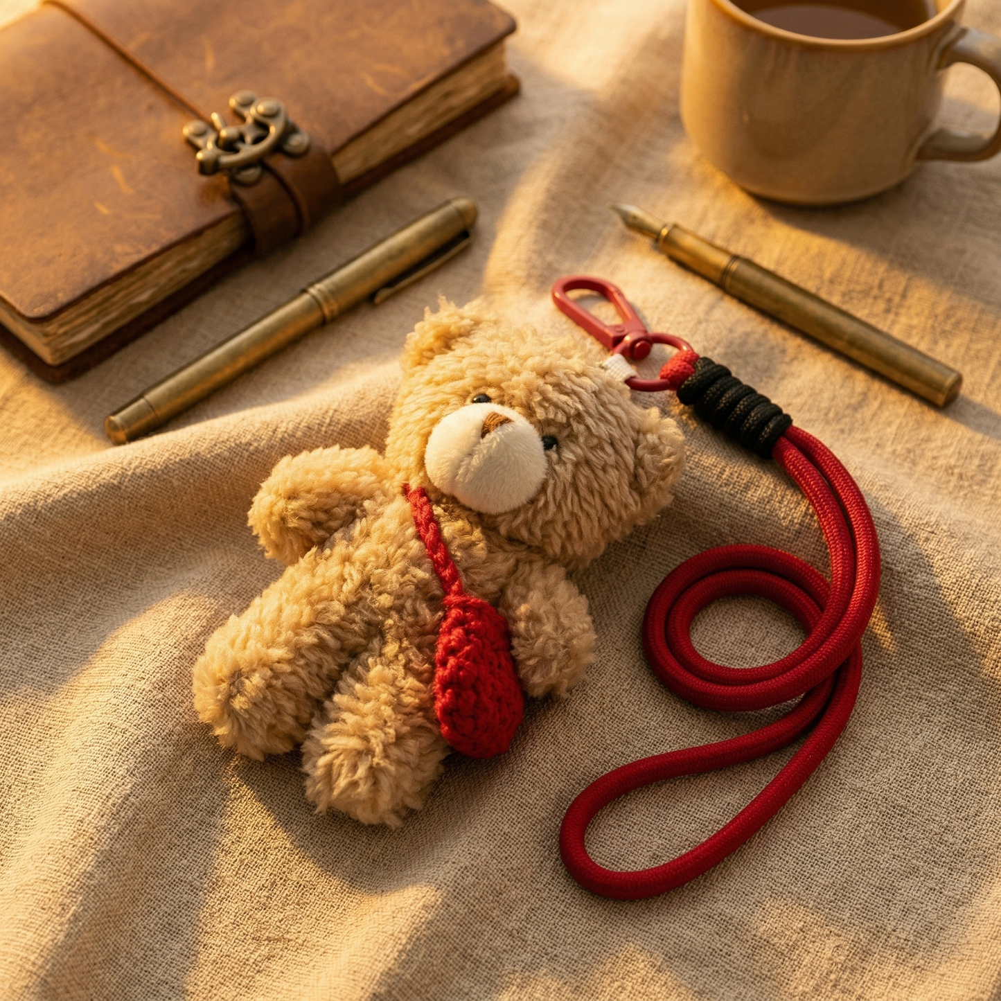 Cozy Teddy Bag Charm