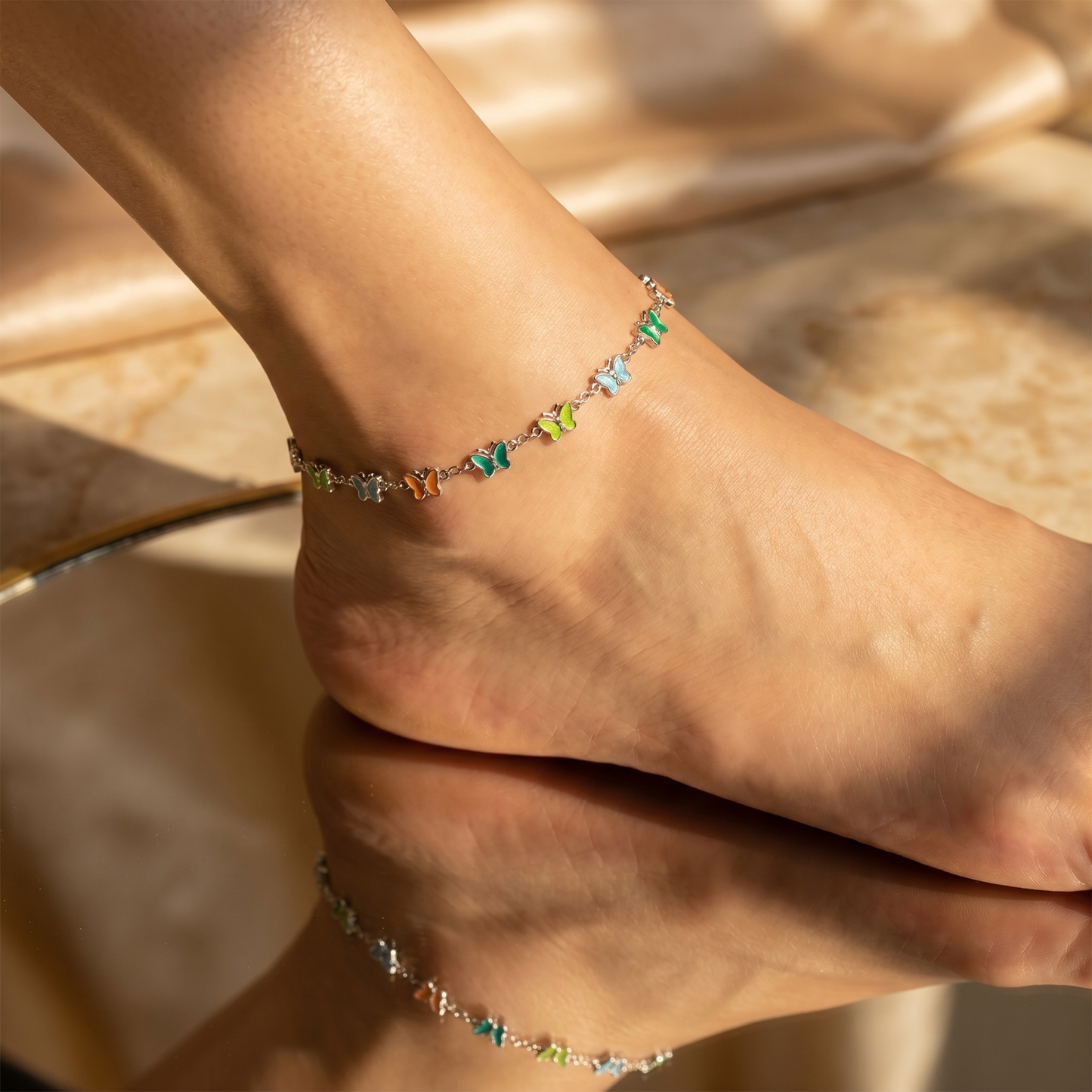 Korean Butterfly Anklet