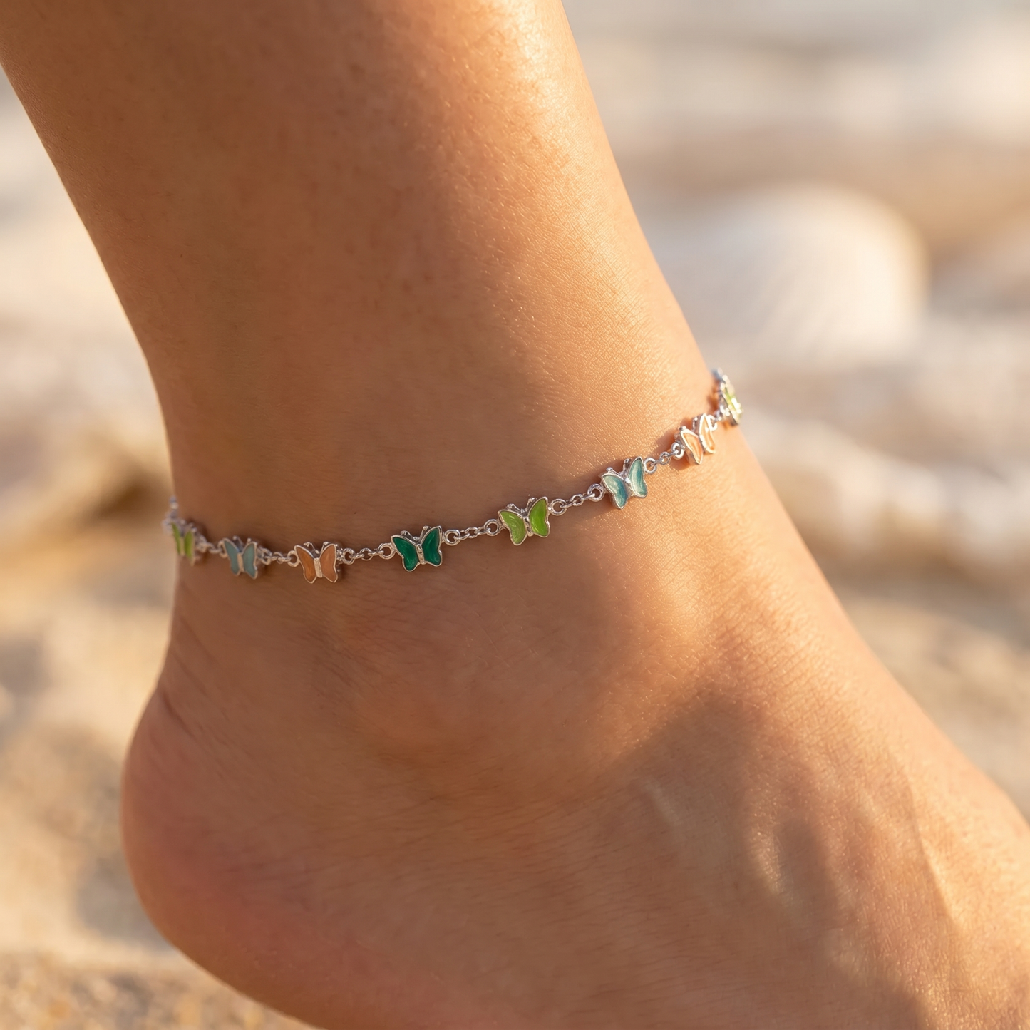 Korean Butterfly Anklet