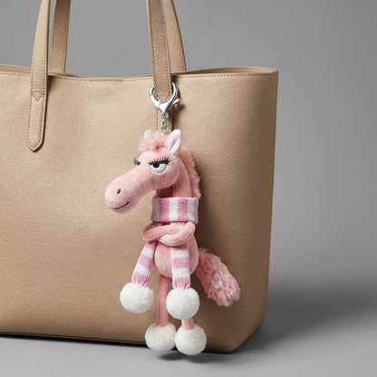 Pink Plush Pony Charm