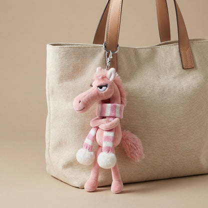 Pink Plush Pony Charm