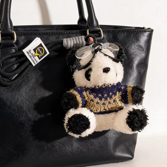 Snow Rider Panda Charm