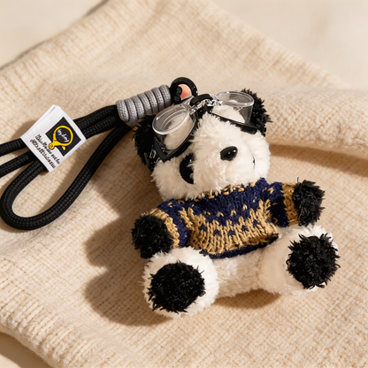 Snow Rider Panda Charm