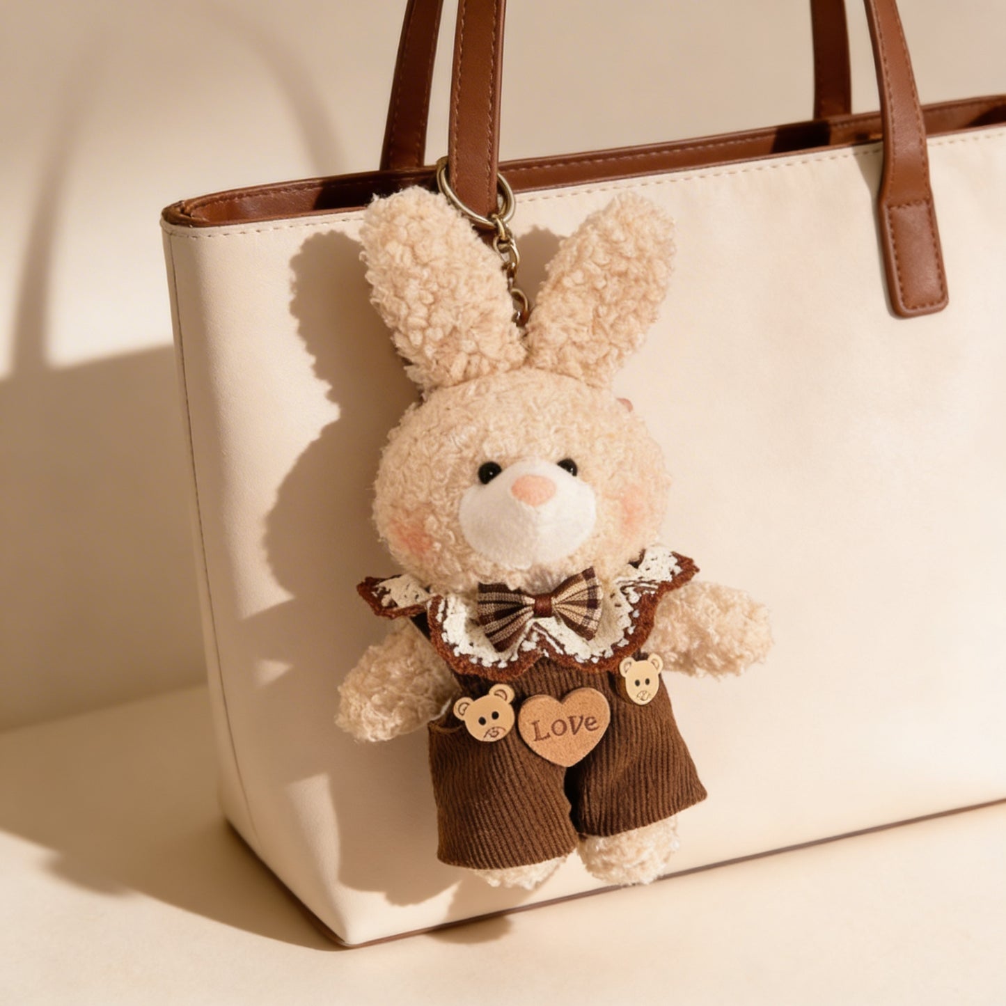 Snuggle Bunny Bag Charm