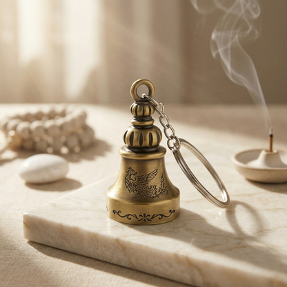 Guardian Bell (Good Luck & Protection Keychain for Bike, Car & Home)