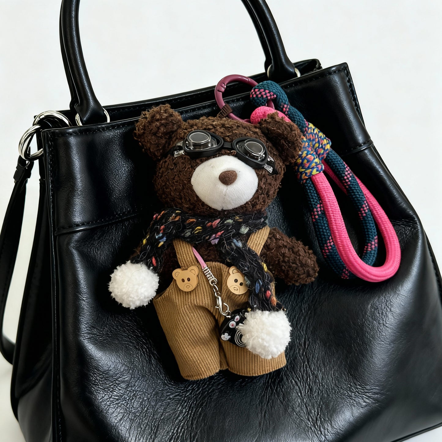 Brown Teddy Bear bag charm