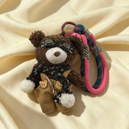 Brown Teddy Bear bag charm