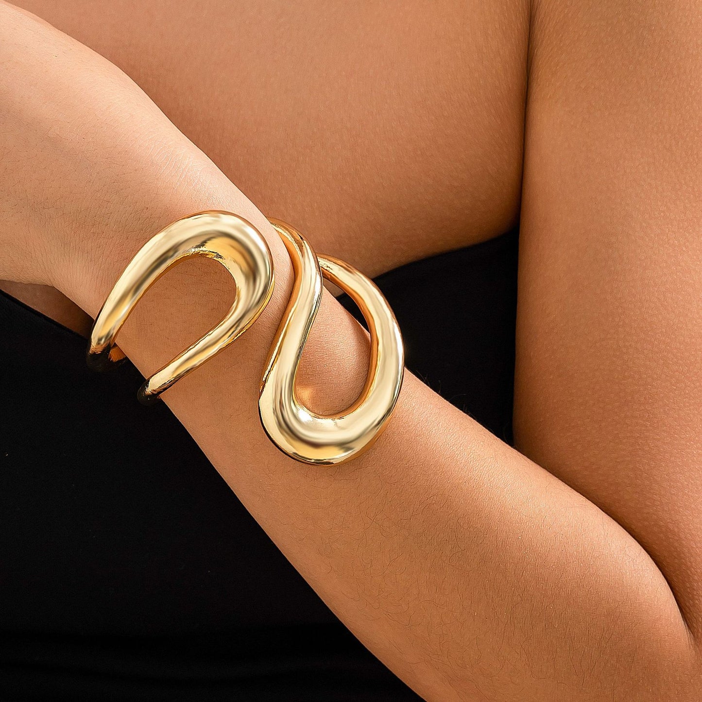 Open Cuff Chunky Bracelet