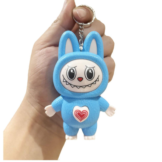 Face Changing Labubu Keychain