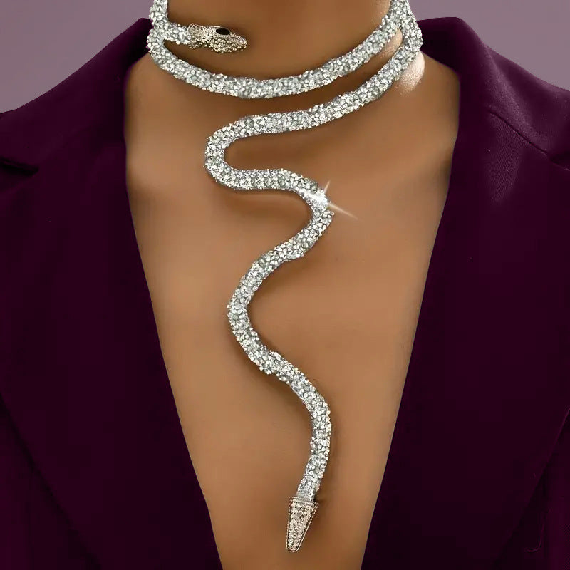 Snake Shaped Twistable Design Necklace