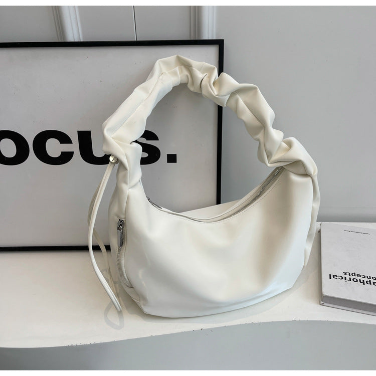 Soft leather tote bag