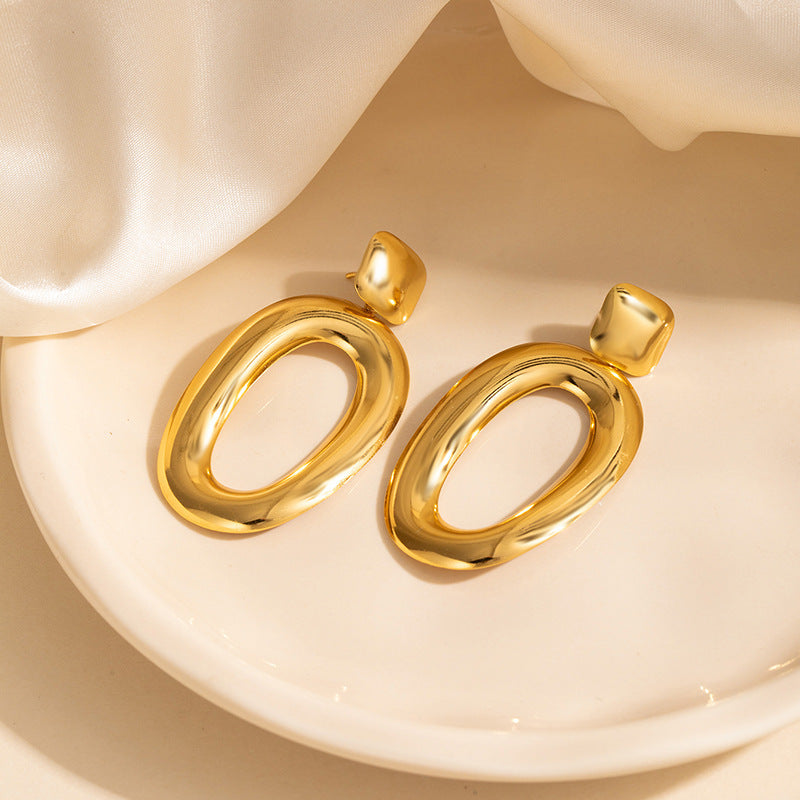 Oval Shape Women Earring