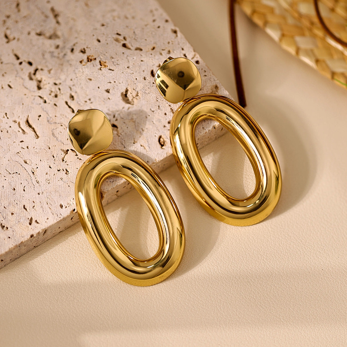 Oval Shape Women Earring