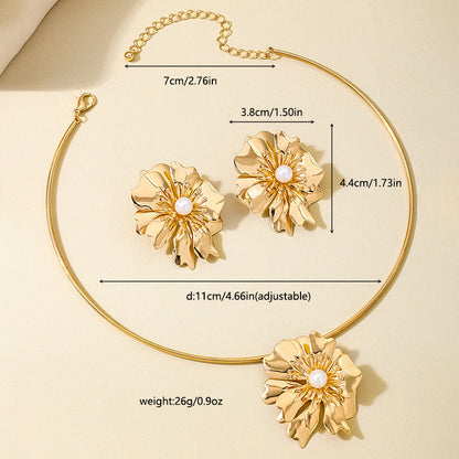 Floral Necklace & Earring Set