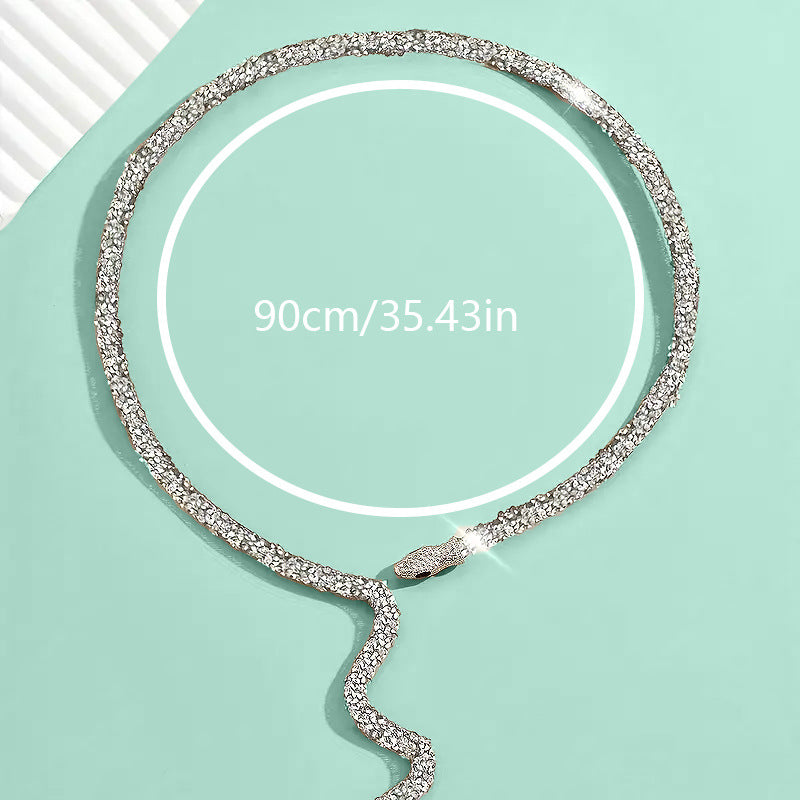 Snake Shaped Twistable Design Necklace
