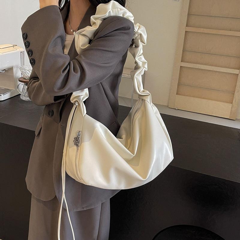 Soft leather tote bag