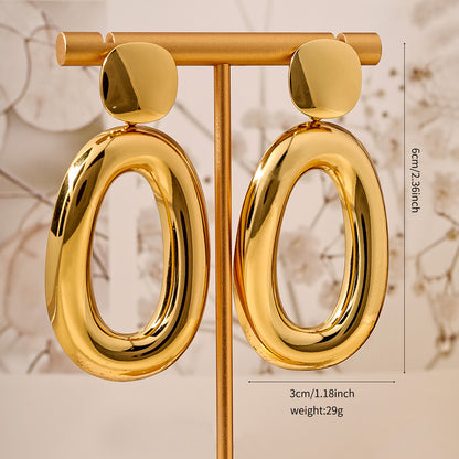 Oval Shape Women Earring
