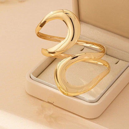Open Cuff Chunky Bracelet