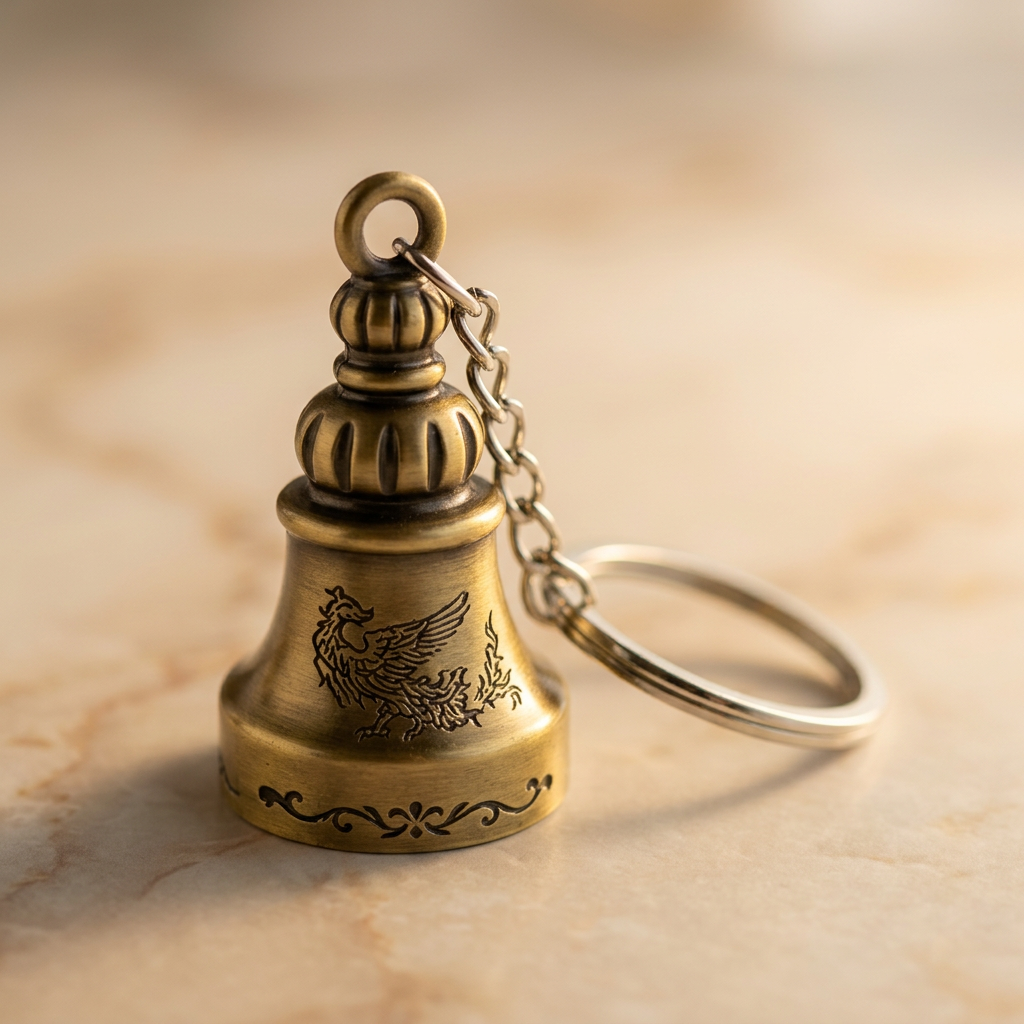 Guardian Bell (Good Luck & Protection Keychain for Bike, Car & Home)
