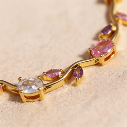Tulip Floral Bracelet -18K Coquette Flower Bracelet