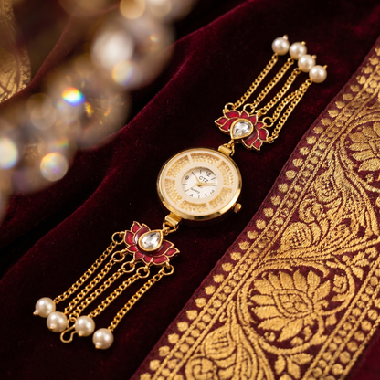 Handcrafted Lotus Charm Heritage Watch