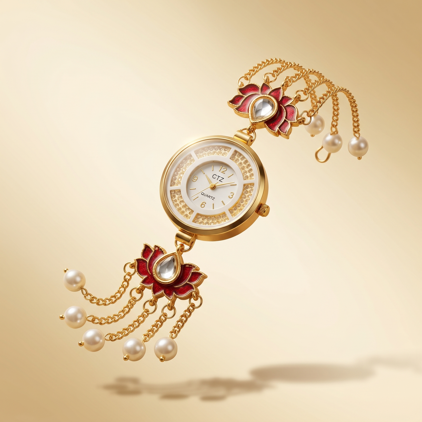 Handcrafted Lotus Charm Heritage Watch