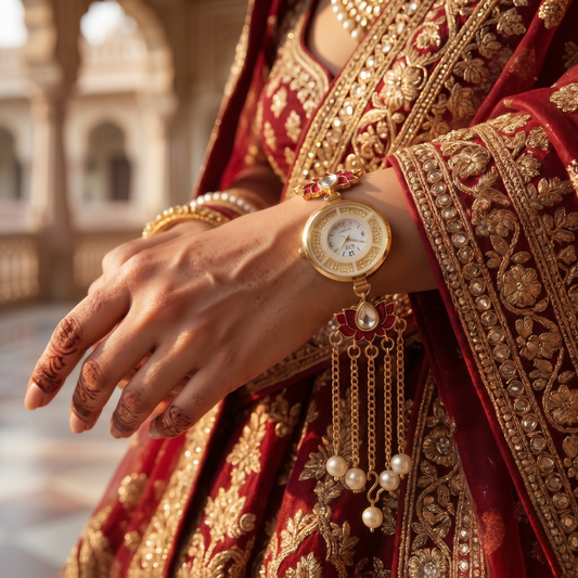 Handcrafted Lotus Charm Heritage Watch