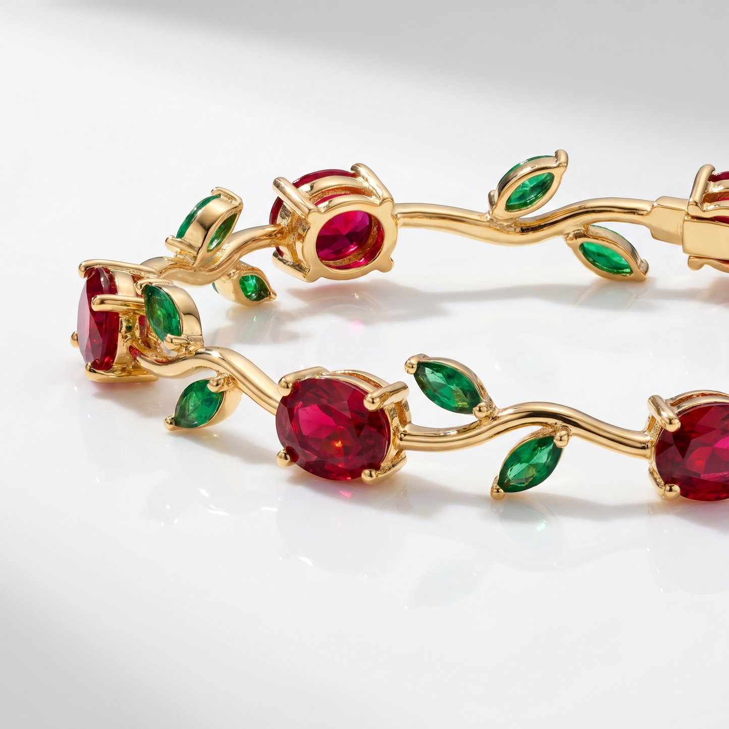 Tulip Floral Bracelet -18K Coquette Flower Bracelet