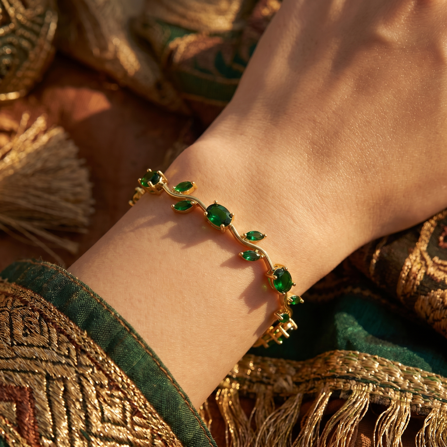Tulip Floral Bracelet -18K Coquette Flower Bracelet