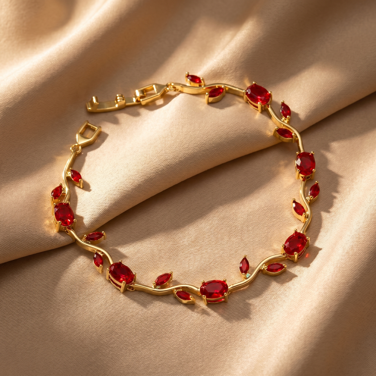 Tulip Floral Bracelet -18K Coquette Flower Bracelet