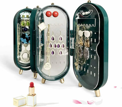 Foldable Jewelry Organizer With Mirror