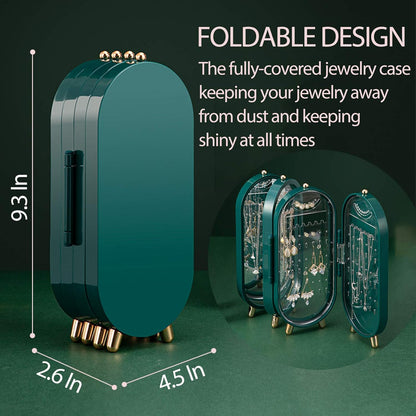 Foldable Jewelry Organizer With Mirror