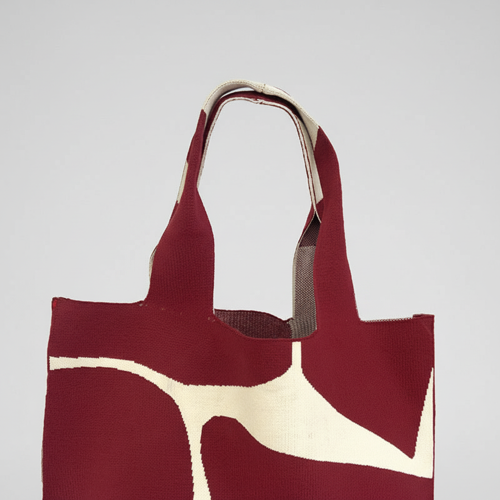 Cow-Print Canvas Tote Bag
