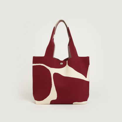 Cow-Print Canvas Tote Bag