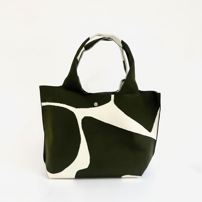 Cow-Print Canvas Tote Bag
