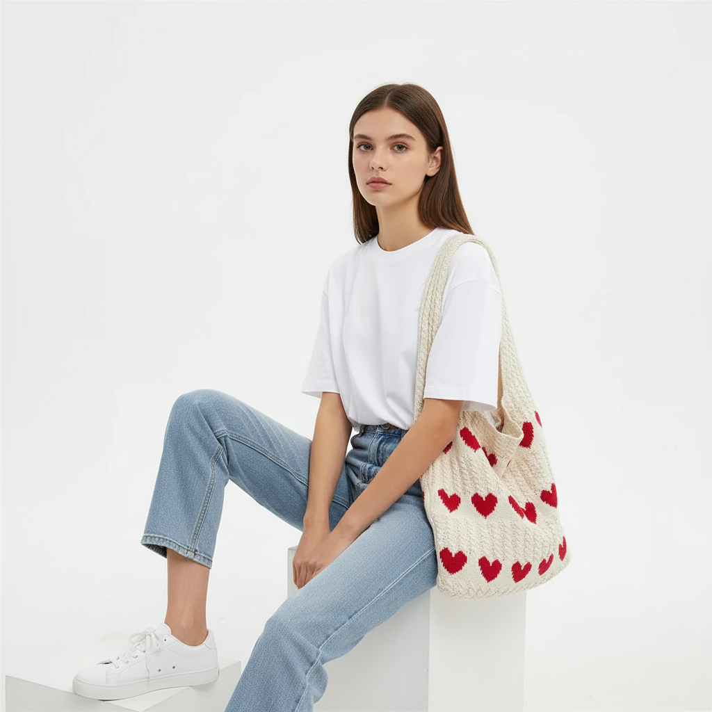 Crochet Knitted Bag