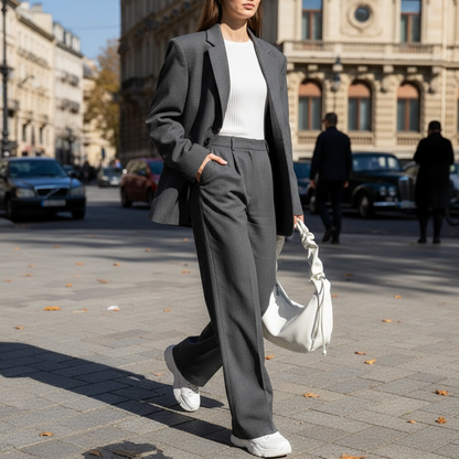 Soft leather tote bag