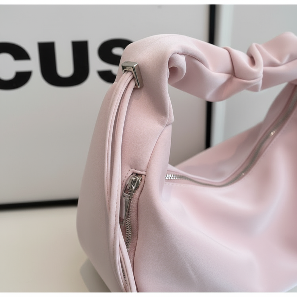 Soft leather tote bag