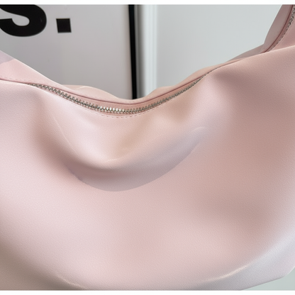 Soft leather tote bag