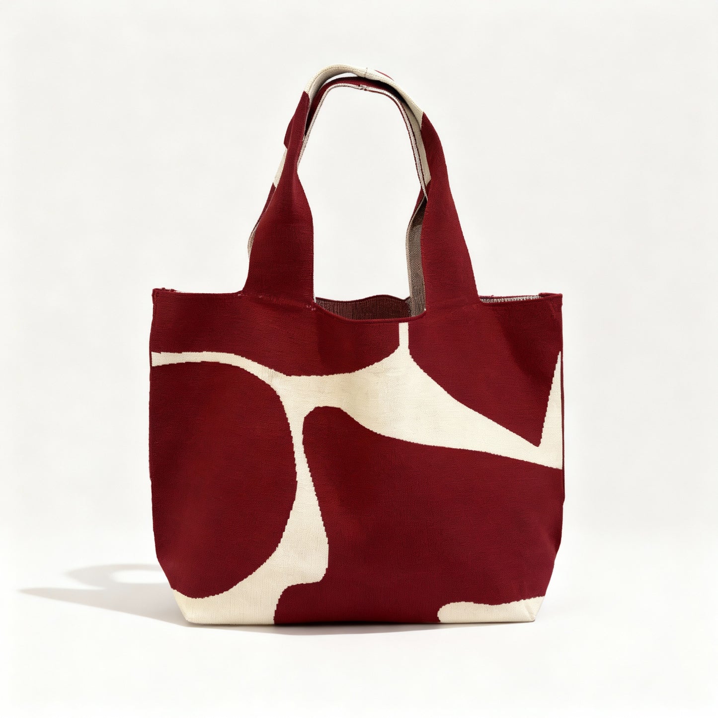 Cow-Print Canvas Tote Bag