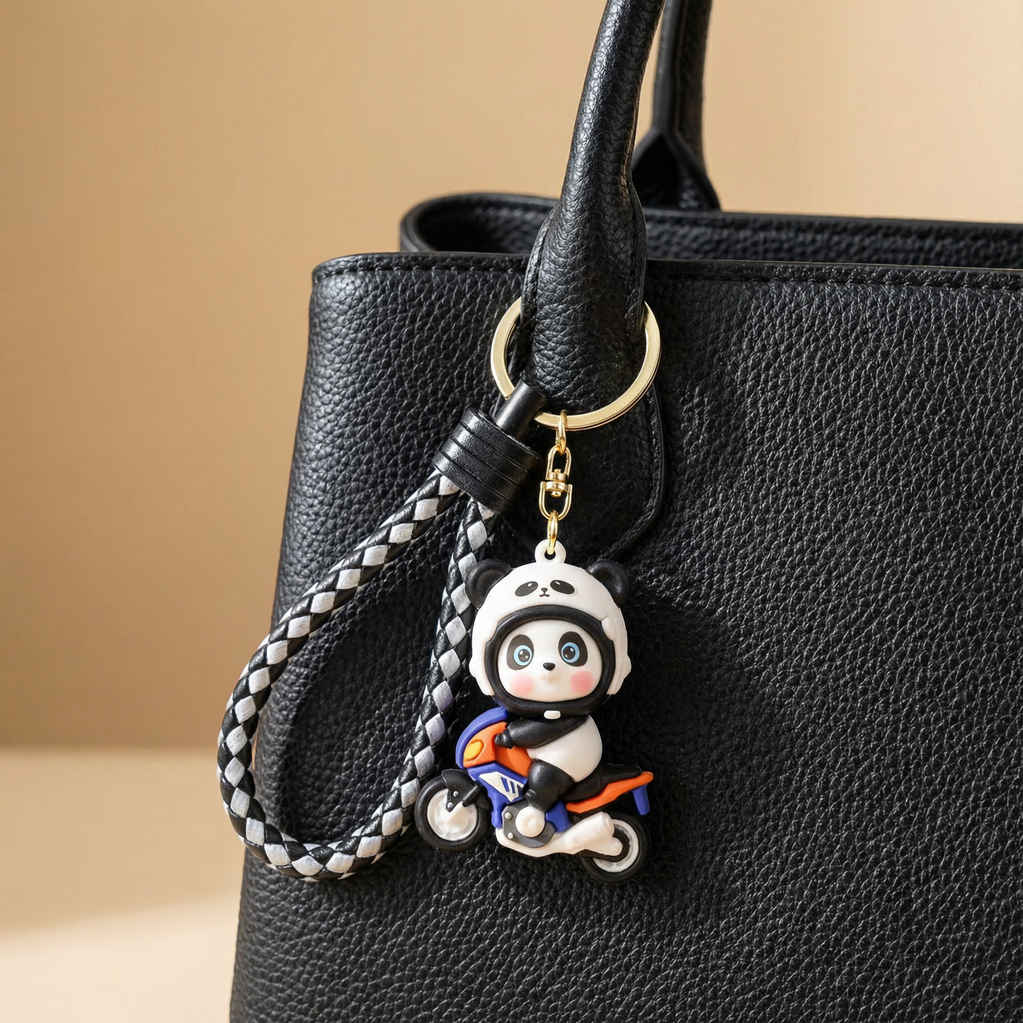 Racing Panda Bag Charm