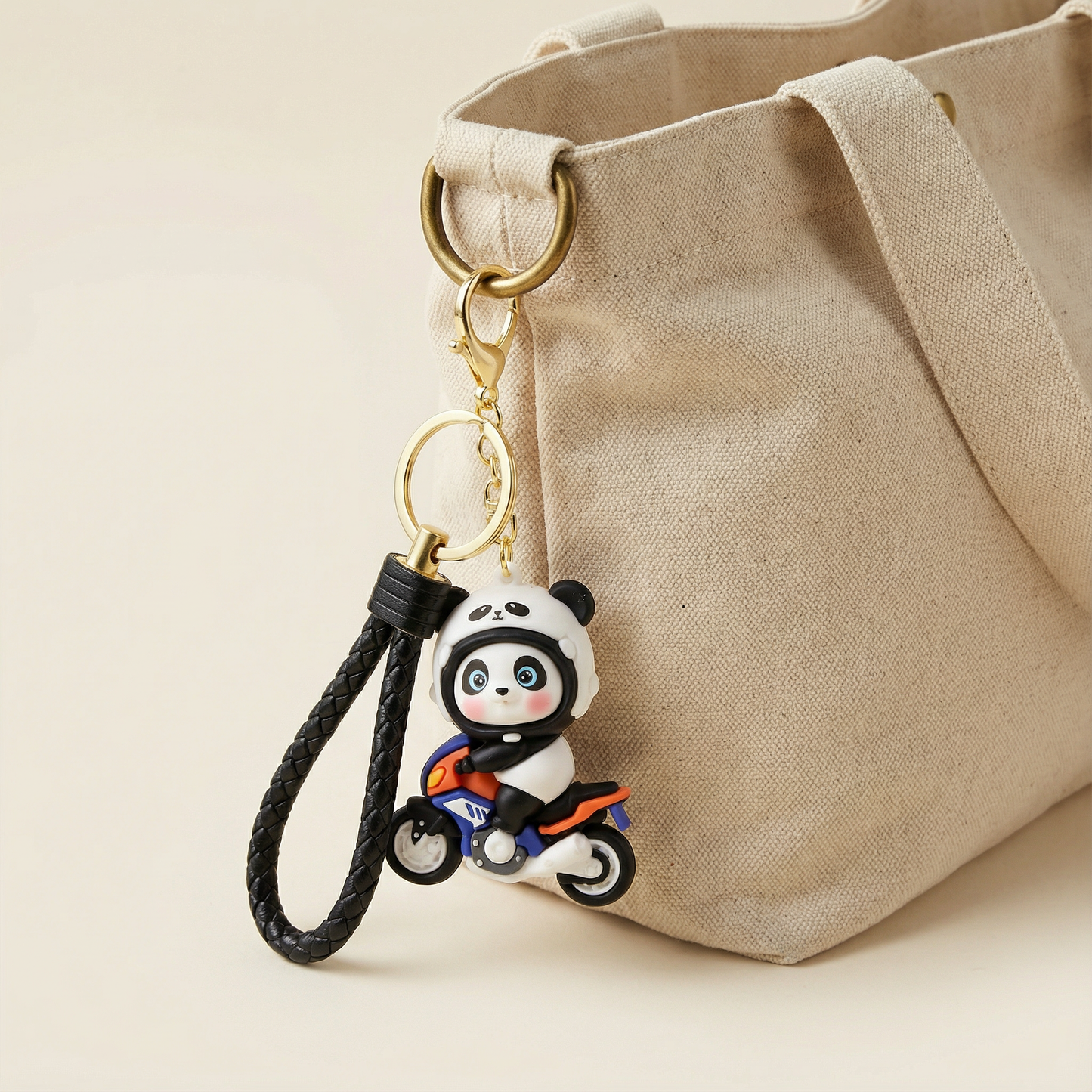 Racing Panda Bag Charm
